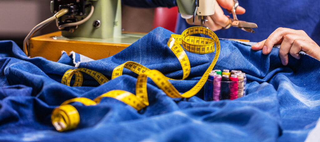 Fabric and tape measure