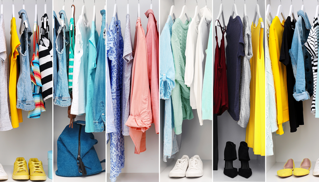 clothes on hanger